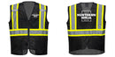 Custom Black Safety Vest Reflective High Visibility with Pockets