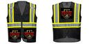 Custom Black Safety Vest Reflective High Visibility with Pockets