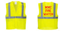 Custom Breakaway Class 2 Yellow Safety Vest Hi-Vis Reflective Breathable Mesh