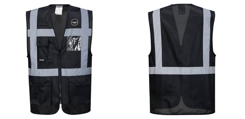 Custom Black Professional Executive Style Safety Vest