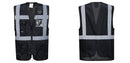 Custom Black Professional Executive Style Safety Vest