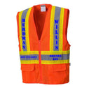 Custom Contrast High Visibility Full Mesh Orange Safety Vest