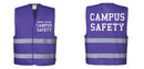 Custom PURPLE Work and Event Style Safety Reflective Vest