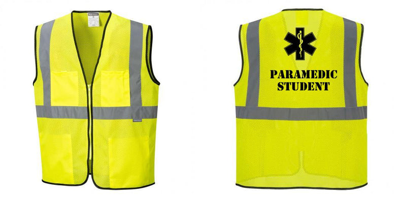 Custom Lightweight High Visibility Yellow Tampa Mesh Vest