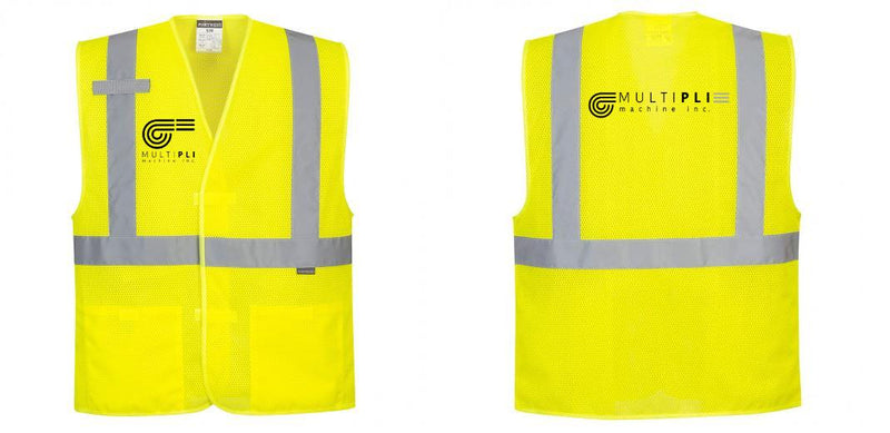 Custom Class 2 High Visibility Economy Reflective MESH Safety Vest