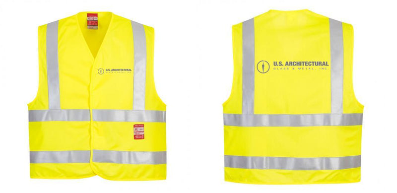 Custom Hi-Vis Flame Resistant Lightweight Safety Vest
