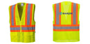 Custom Contrast High Visibility Full Mesh Yellow Safety Vest