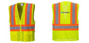 Custom Contrast High Visibility Full Mesh Yellow Safety Vest