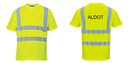 Custom Yellow Hi Vis ANSI Class 2 Safety Shirt