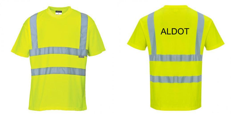 Custom Yellow Hi Vis ANSI Class 2 Safety Shirt