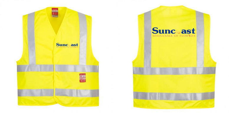 Custom Hi-Vis Flame Resistant Lightweight Safety Vest