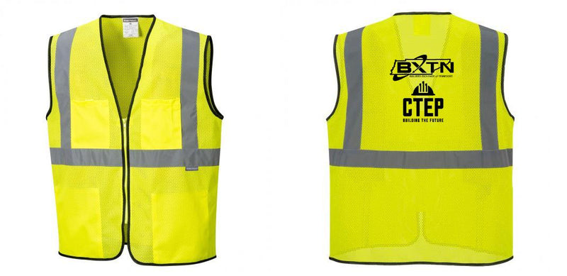 Custom Lightweight High Visibility Yellow Tampa Mesh Vest