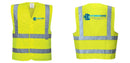 Custom Logo Reflective Yellow Safety Vest - ANSI Class 2