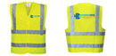 Custom Logo Reflective Yellow Safety Vest - ANSI Class 2