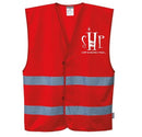 Custom Red Safety Vest Reflective Hi Vis Work and Event Style
