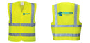 Custom Logo Reflective Yellow Safety Vest - ANSI Class 2