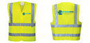 Custom Logo Reflective Yellow Safety Vest - ANSI Class 2