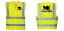 Custom Logo Reflective Yellow Safety Vest - ANSI Class 2