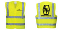 Custom Logo Reflective Yellow Safety Vest - ANSI Class 2