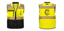 Custom Premium Two-toned Surveyor Safety Vest with Segmented Tape