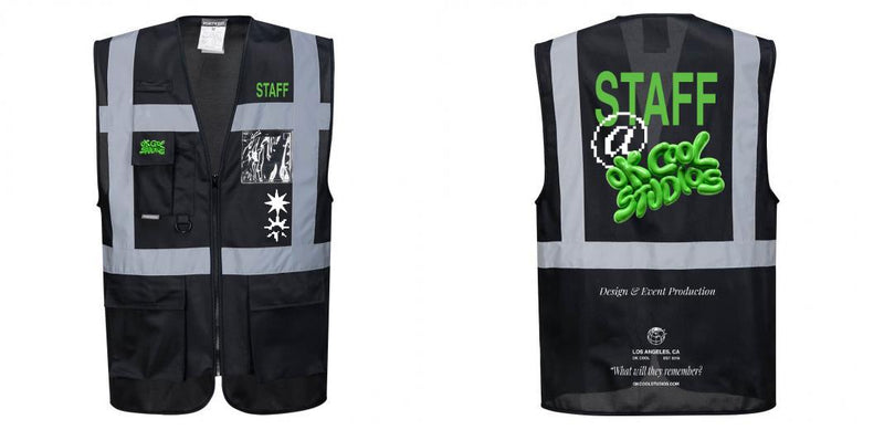 Custom Black Professional Executive Style Safety Vest