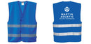 Custom ROYAL BLUE Safety Vest Reflective Hi Vis Work and Event Style Vest
