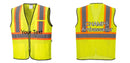 Custom Yellow Mesh Class 2 Reflective Safety Vest with Pockets
