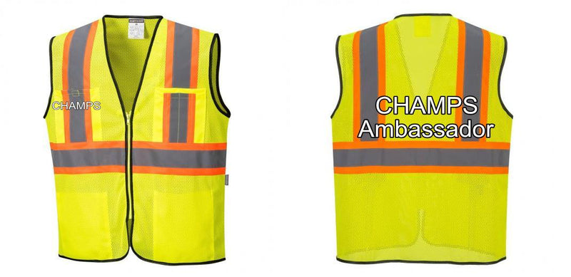 Custom Yellow Mesh Class 2 Reflective Safety Vest with Pockets