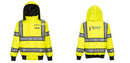 Custom Hi Vis Reversible Bomber Jacket with Reflective Segmented Tape