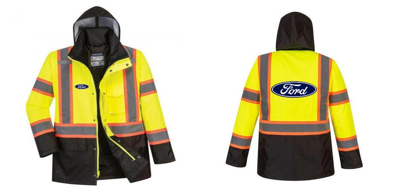Custom Traffic Safety Jacket Class 3 Hi-Vis Yellow/Black