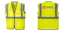Custom Lightweight High Visibility Yellow Tampa Mesh Vest