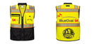 Custom Premium Two-toned Surveyor Safety Vest with Segmented Tape