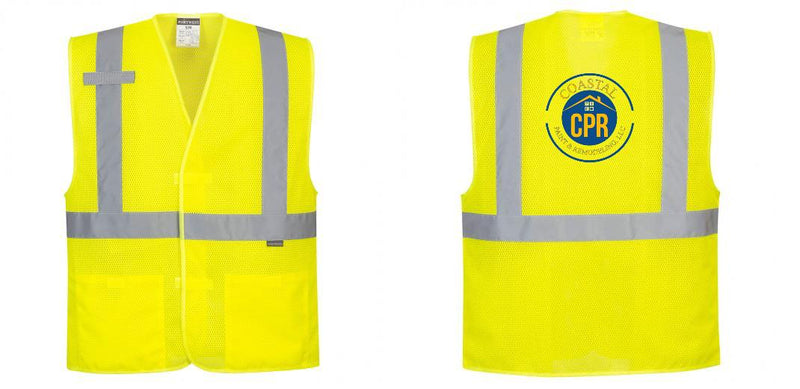 Custom Class 2 High Visibility Economy Reflective MESH Safety Vest