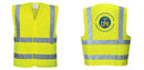 Custom Logo Reflective Yellow Safety Vest - ANSI Class 2