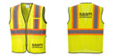 Custom Yellow Mesh Class 2 Reflective Safety Vest with Pockets