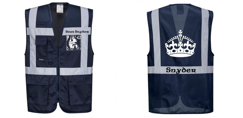 Custom NAVY Professional Executive Style Safety Vest