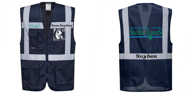 Custom NAVY Professional Executive Style Safety Vest