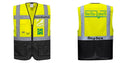 Custom Warsaw Yellow and Black Professional Style Safety Vest