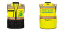 Custom Premium Two-toned Surveyor Safety Vest with Segmented Tape