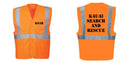 Custom Class 2 Orange Reflective Safety Vest
