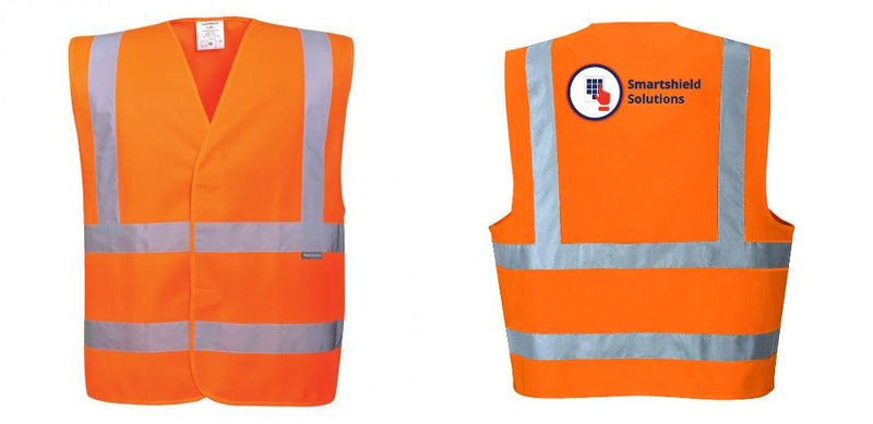 Custom Hi-Vis ORANGE Class 2 Reflective Safety Vest
