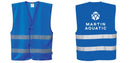 Custom ROYAL BLUE Safety Vest Reflective Hi Vis Work and Event Style Vest