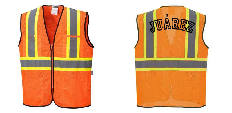 Custom Yellow Mesh Class 2 Reflective Safety Vest with Pockets