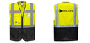 Custom Warsaw Yellow and Black Professional Style Safety Vest