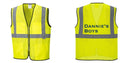 Custom Lightweight High Visibility Yellow Tampa Mesh Vest
