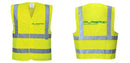 Custom Logo Reflective Yellow Safety Vest - ANSI Class 2