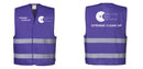 Custom PURPLE Work and Event Style Safety Reflective Vest