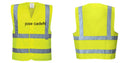 Custom Logo Reflective Yellow Safety Vest - ANSI Class 2