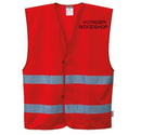 Custom Red Safety Vest Reflective Hi Vis Work and Event Style