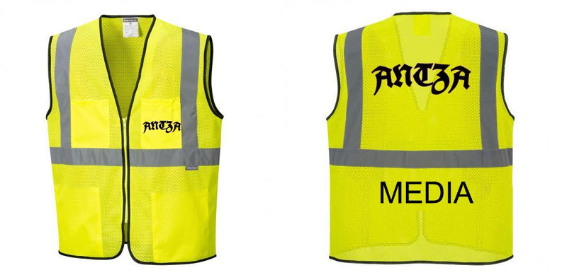 Custom Lightweight High Visibility Yellow Tampa Mesh Vest